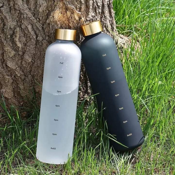 1 Litre Motivational Reusable Bottle plastic - BPA Free