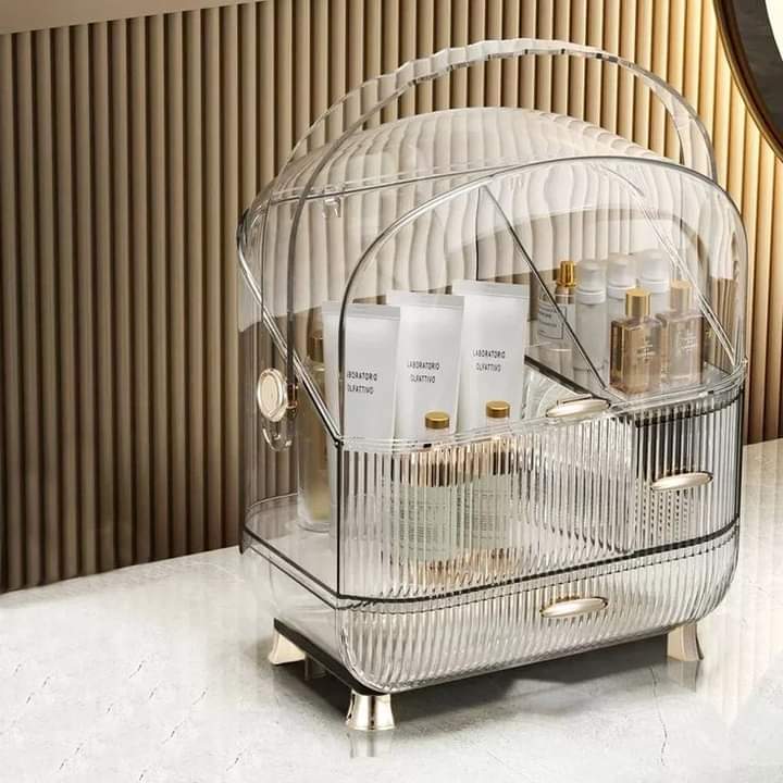 Luxury Acrylic Large Capacity Dressing Table Organizer (Box Packing)
