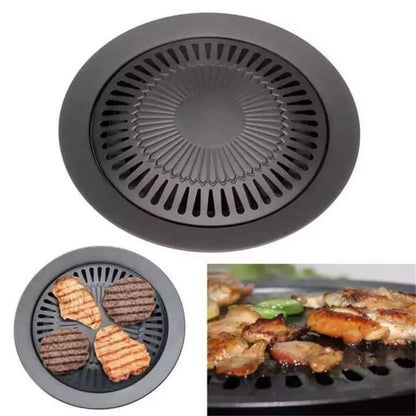 Stainless steel BBQ grill plate