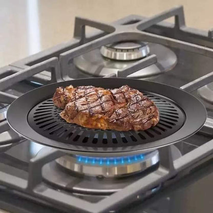 Stainless steel BBQ grill plate