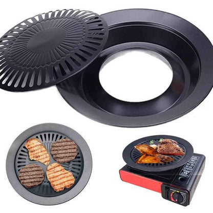 Stainless steel BBQ grill plate