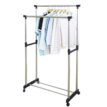 Double Pole Clothes Stand