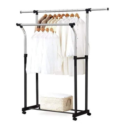 Double Pole Clothes Stand