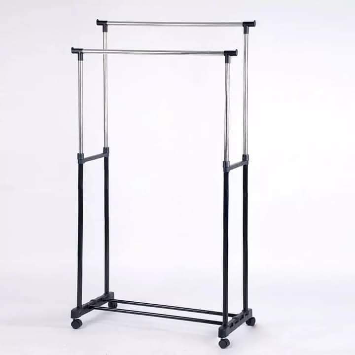 Double Pole Clothes Stand