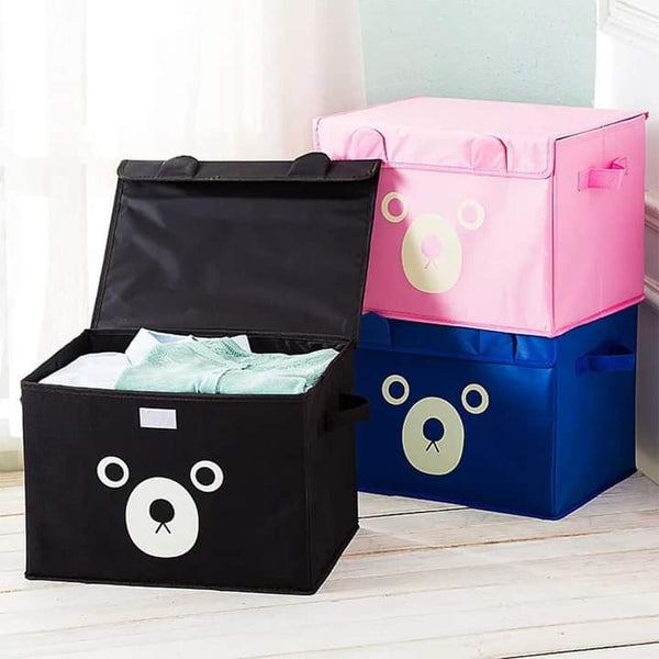 Cloth Cartoon Bear Storage Box