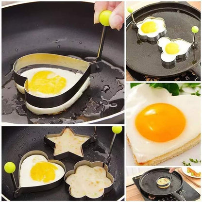 4Pcs Egg Shaper Stainless Steel