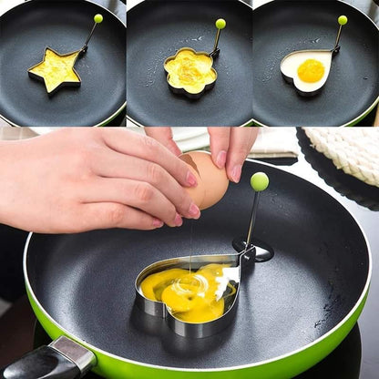 4Pcs Egg Shaper Stainless Steel