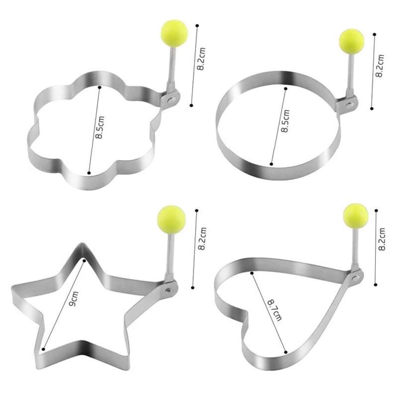 4Pcs Egg Shaper Stainless Steel