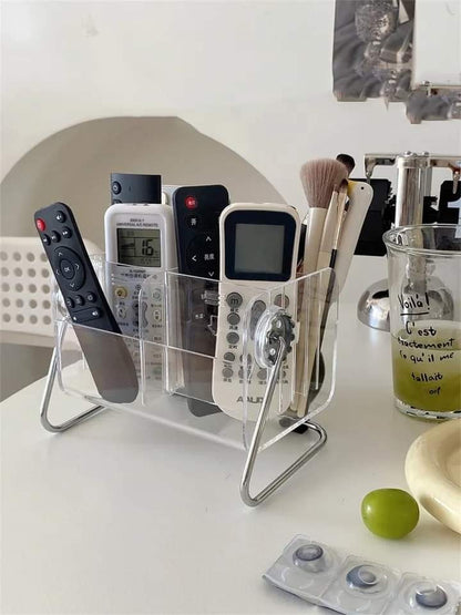 Acrylic 6 Grid Remote And Multipurpose Stand