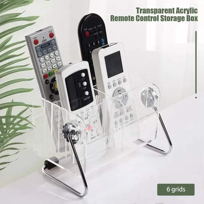 Acrylic 6 Grid Remote And Multipurpose Stand