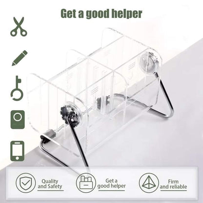 Acrylic 6 Grid Remote And Multipurpose Stand
