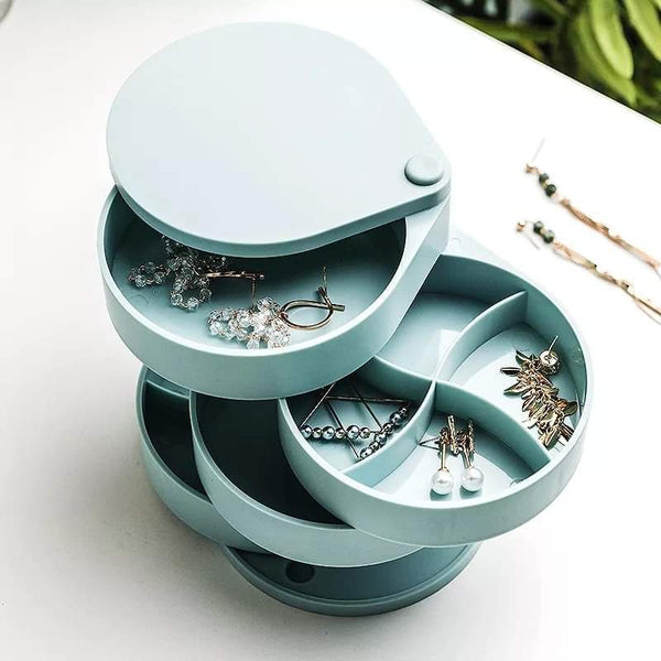 Portable 4 layer jewellery organizer