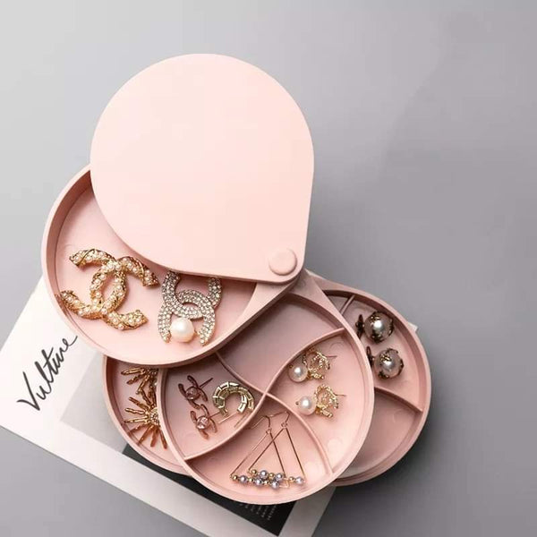 Portable 4 layer jewellery organizer