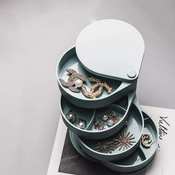 Portable 4 layer jewellery organizer