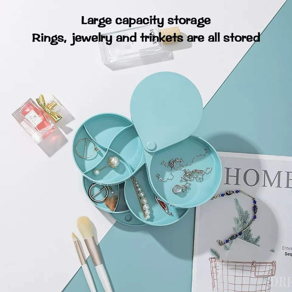 Portable 4 layer jewellery organizer