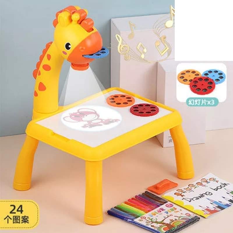 Children LED Projector Art Drawing Desk