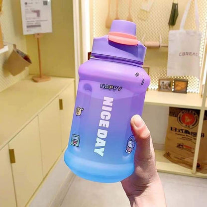 Colorsful plastic body water bottle