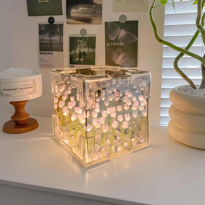 BEautiful led 3D Tulip led lamp