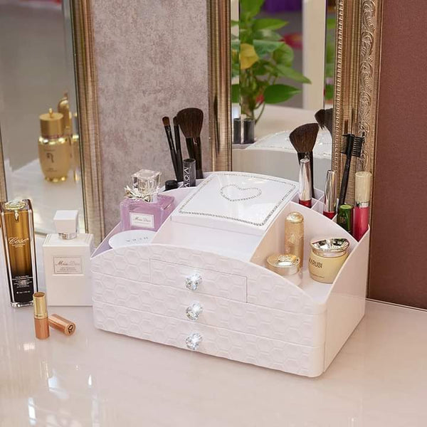 Jwellery plus cosmetic organizer