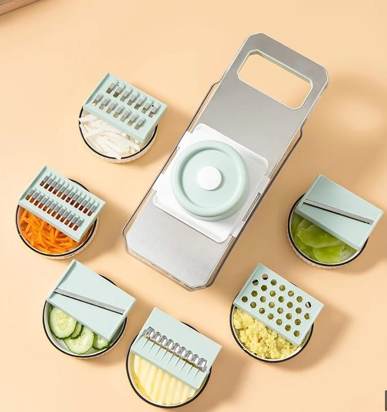 7/8pcs Vegetable Chopper Carrots Potatoes Cut Shred Manually Multi-function Kitchen Grater/Slicer 6in1