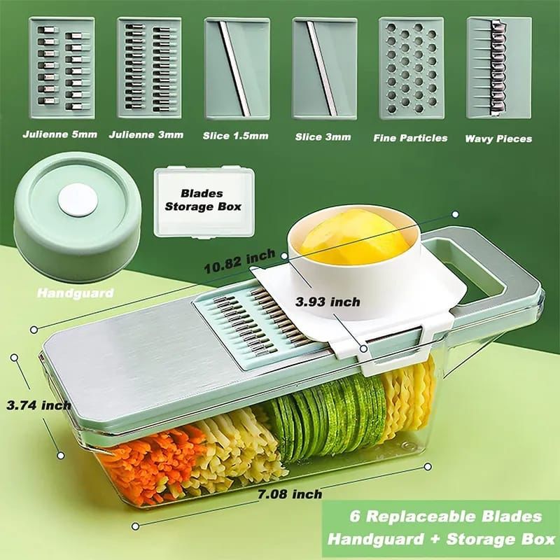 7/8pcs Vegetable Chopper Carrots Potatoes Cut Shred Manually Multi-function Kitchen Grater/Slicer 6in1
