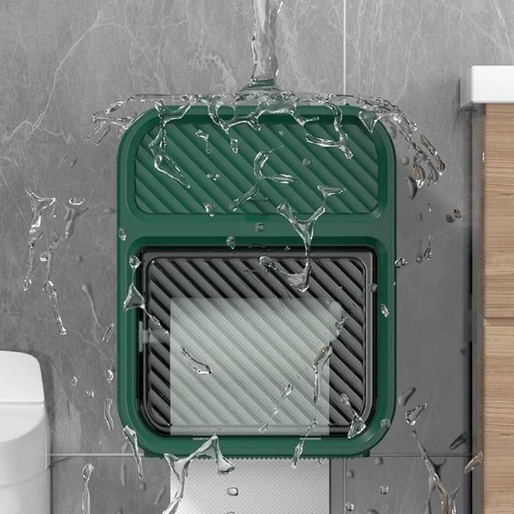 Wall Mounted Tissue Storage Box Shelf