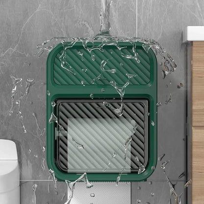 Wall Mounted Tissue Storage Box Shelf
