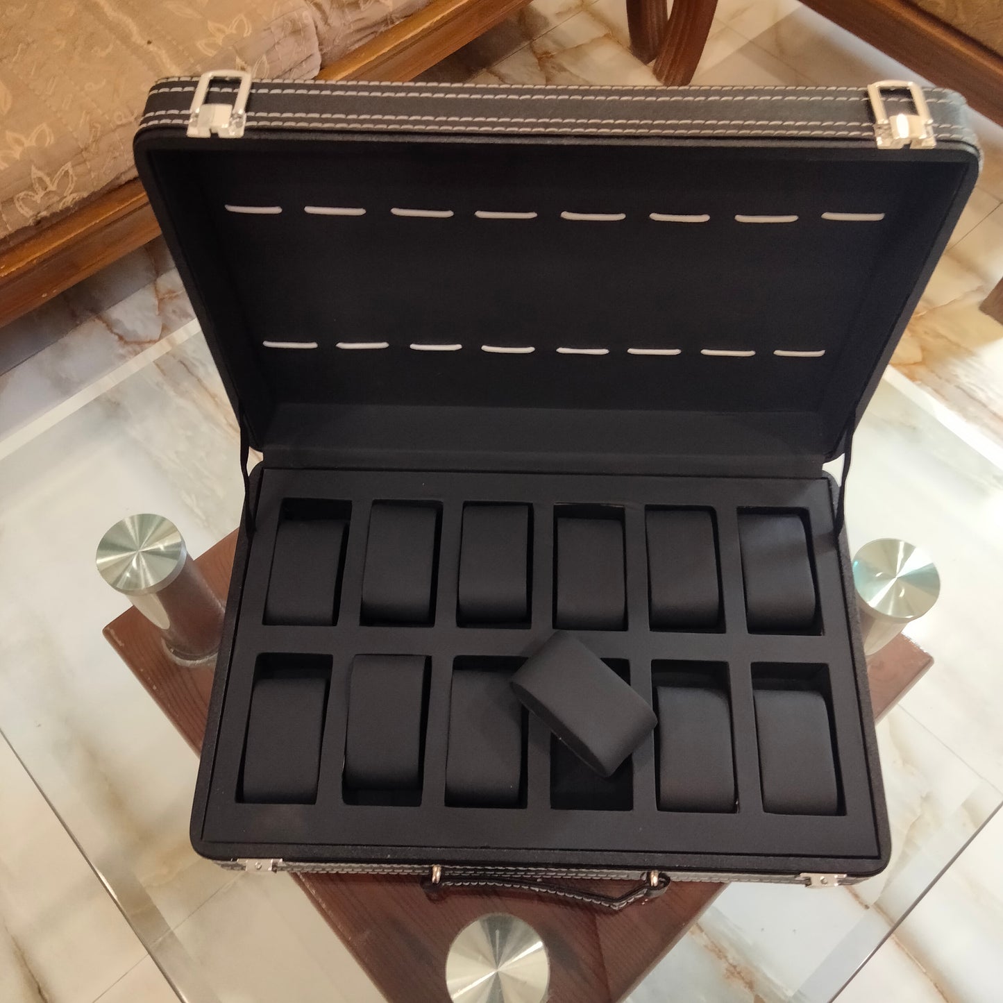 Premium Quality PU leather watch display box or watch organizer