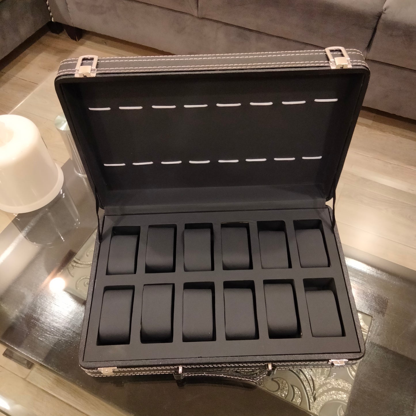 Premium Quality PU leather watch display box or watch organizer