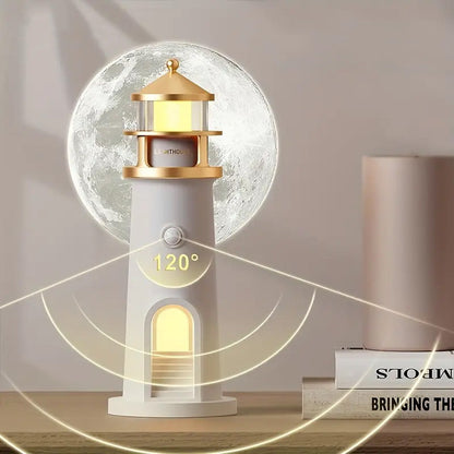 Lighthouse Moon Projector & Ambient Night Lamp