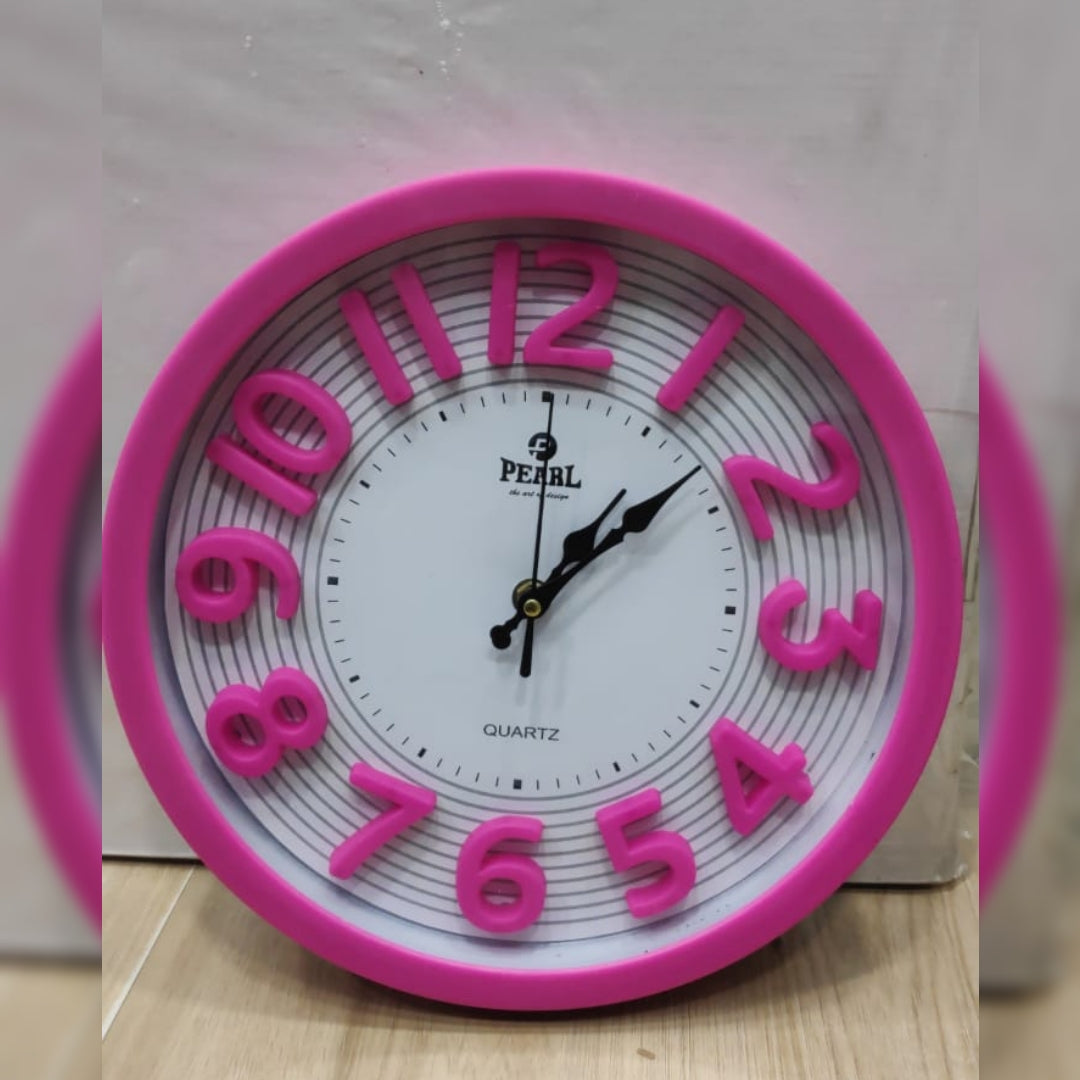 Plastic body high quality wall clock