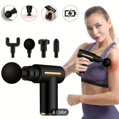 Rechargeable Deep Relief Massage Gun Full Body Pain Therapy for Men & Women