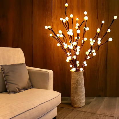 20 Led branch light - Cherry - Rose flower branch light