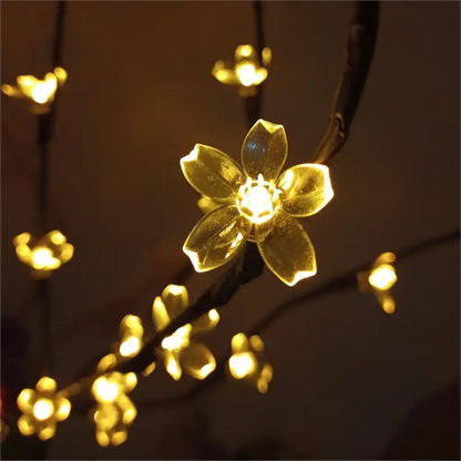 20 Led branch light - Cherry - Rose flower branch light