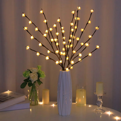 20 Led branch light - Cherry - Rose flower branch light