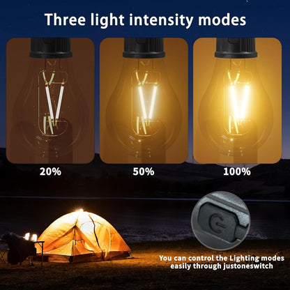 Led rechargeable bulb lamp for camping and for other multi purpose use