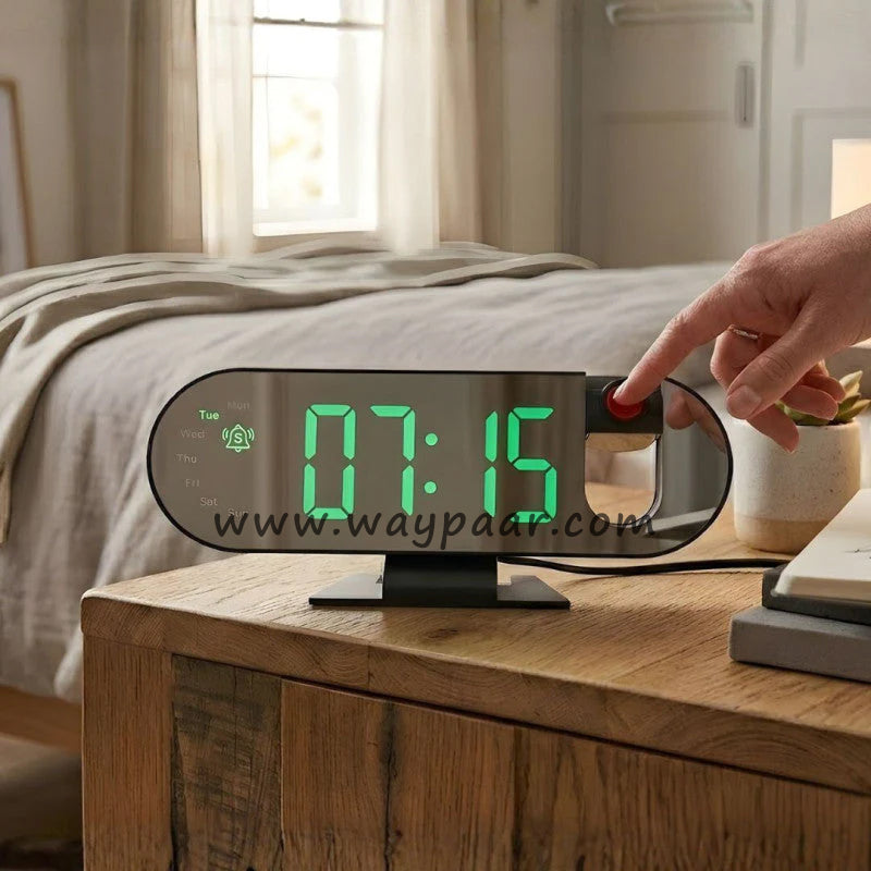 Modern LED Digital Alarm Table Clock – Large Display Desk Clock