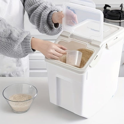 Kitchen storage organizer for rice and floor