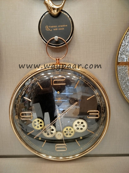 16-Inch Vintage Working Gear Wall Clock – Premium Moving Gears