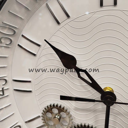 Premium Imported Moving Gear Wall Clock – Elegant Minute Numbers with High-End Quartz Machine