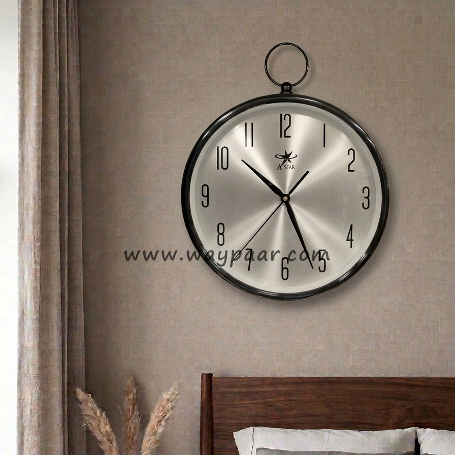Premium 16-Inch Wall Clock with High-Quality Quartz Movement & Hanging Hooks