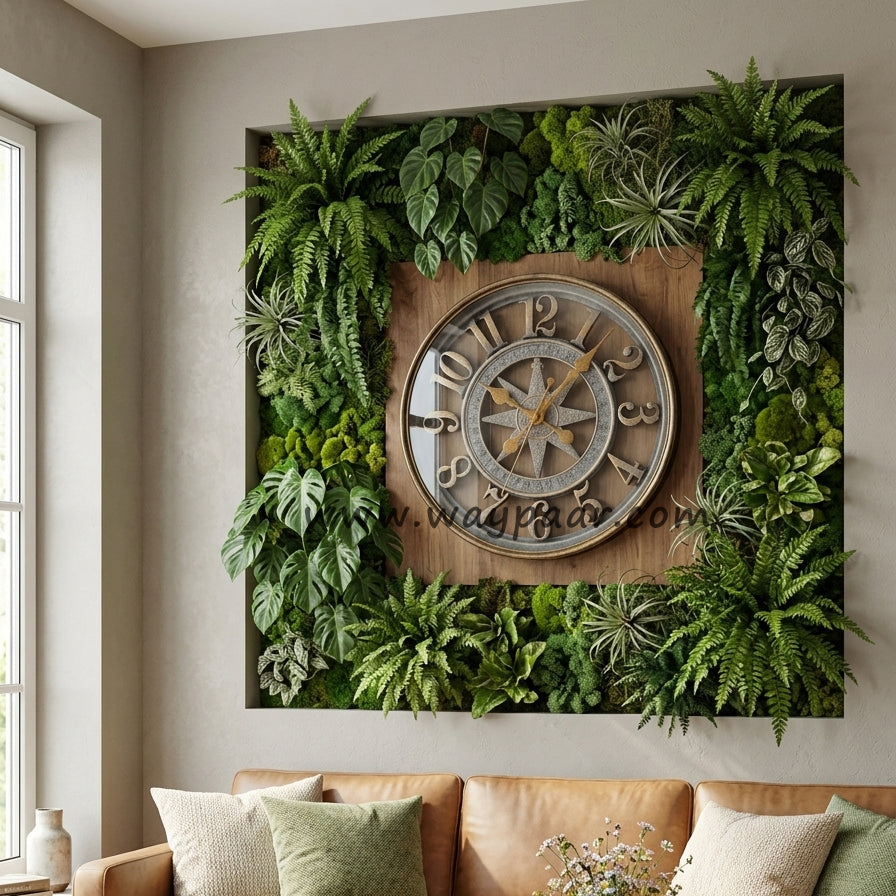 18-Inch Vintage Elegance Wall Clock – Lightweight Premium PVC Frame