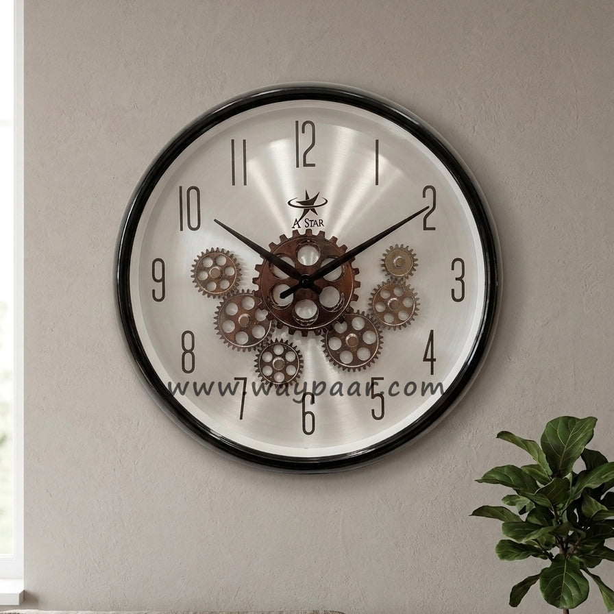 16-Inch Premium Imported Moving Gear Wall Clock – Ultra-Durable Quartz Machine