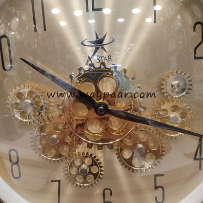 16-Inch Premium Imported Moving Gear Wall Clock – Ultra-Durable Quartz Machine
