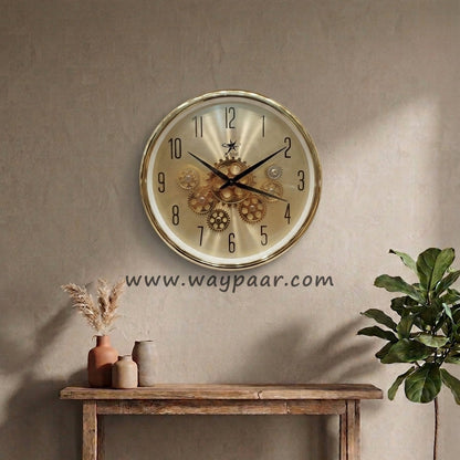 16-Inch Premium Imported Moving Gear Wall Clock – Ultra-Durable Quartz Machine