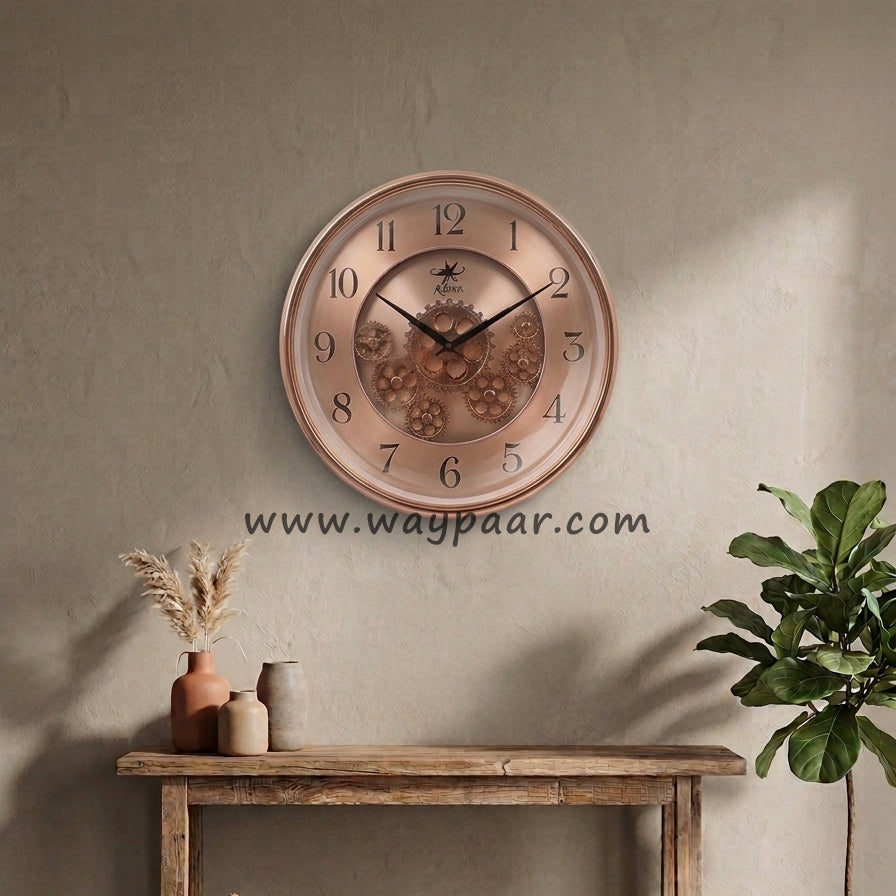 16-Inch Premium Imported Moving Gear Wall Clock – Ultra-Durable Quartz Machine
