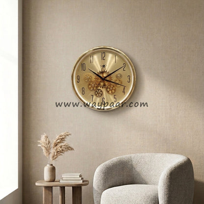 16-Inch Premium Imported Moving Gear Wall Clock – Ultra-Durable Quartz Machine
