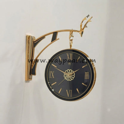 Retro Gearing Style 10-Inch Dual-Sided Station Clock – Premium Quality