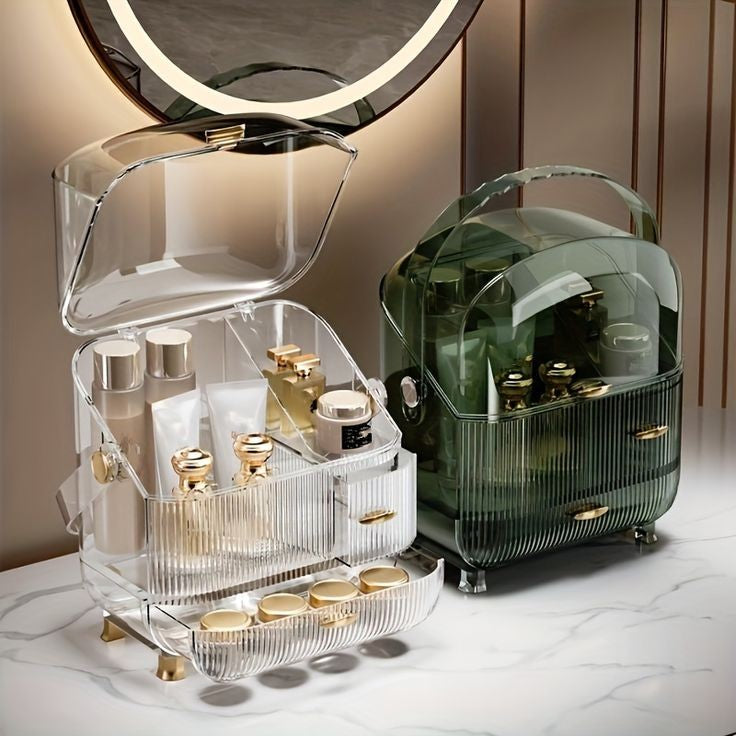 Luxury Acrylic Large Capacity Dressing Table Organizer (Box Packing)