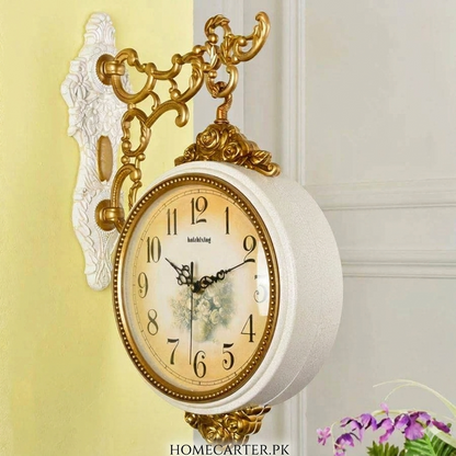 Hyzxing Grand: Dual-Sided Luxury Station Wall Clock